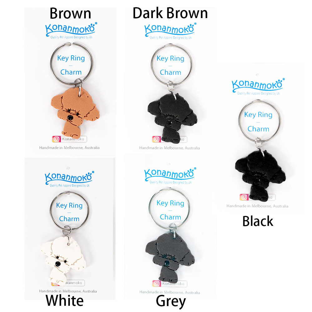 Poodle Key Ring Charm