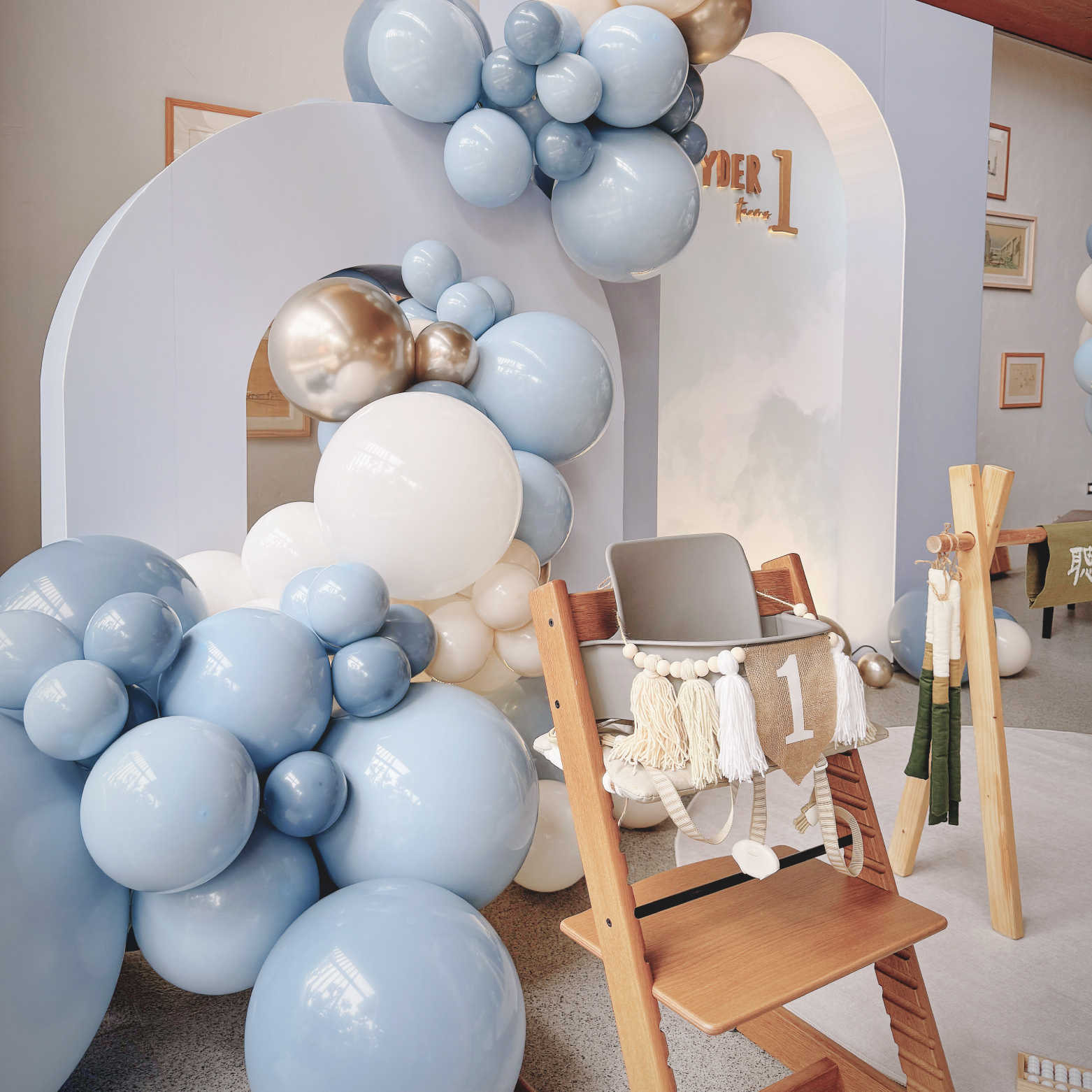 【自宅】抓週派對．寶寶藍色系