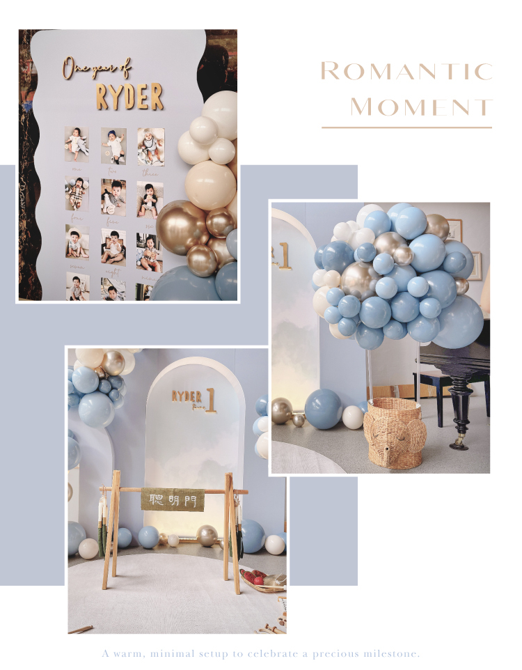 【自宅】抓週派對．寶寶藍色系