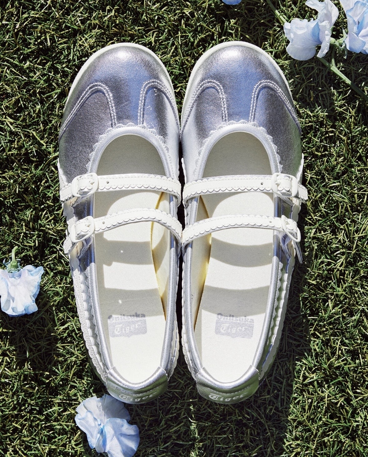 Onitsuka Tiger鬼塚虎 芭蕾鞋 銀色🩶