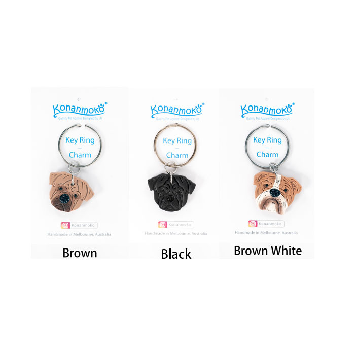 SharPei Key Ring Charm