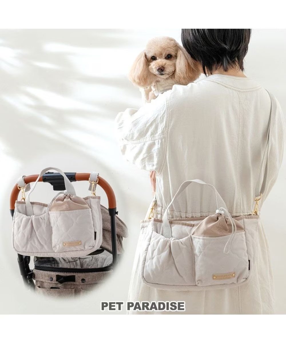 [Pet Paradise] Walking Bag - Beige <752-29419>