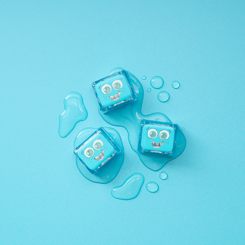 GLO PALS 炫光小冰塊(4顆裝)-愉悅藍