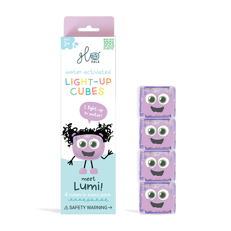 GLO PALS 炫光小冰塊(4顆裝)-優雅紫