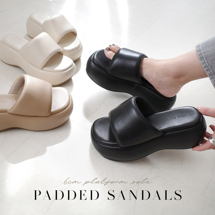 圓潤可愛 軟Q泡芙厚底拖鞋 【SY109】