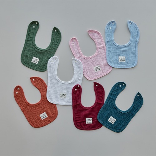 (超福利款)U型7色棉紗圍嘴