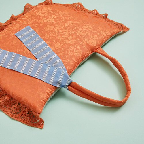 Louisdog 包包造型墊（柳橙真絲)