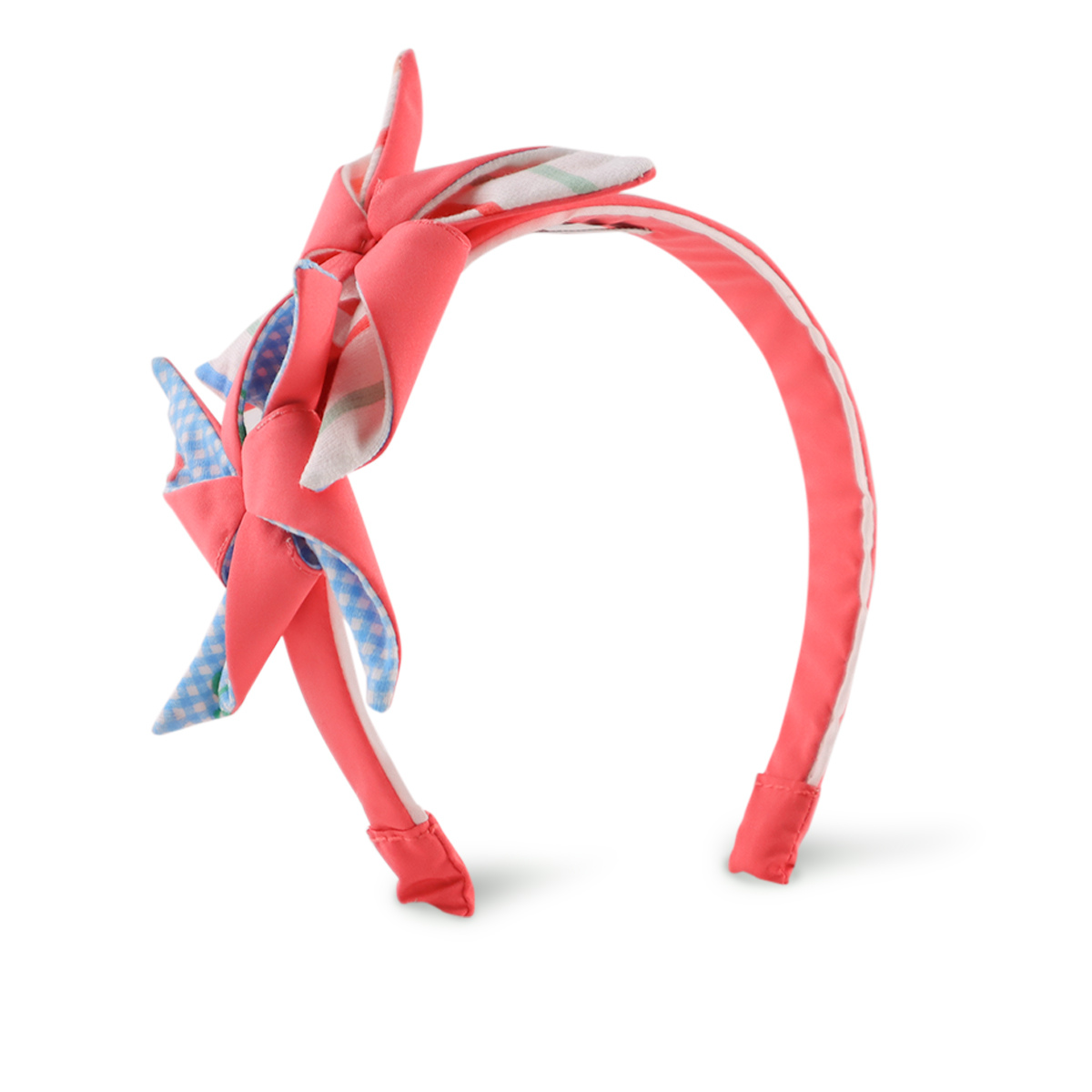 〖 Gingersnaps 〗粉紅風車拼布髮箍