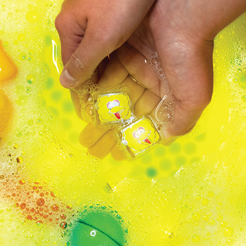 GLO PALS 炫光小冰塊(4顆裝)-芝麻街Big Bird