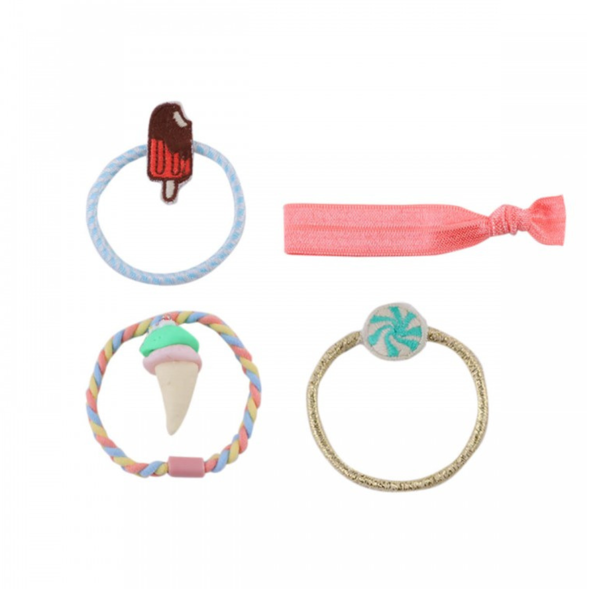 〖 Gingersnaps 〗甜美夏日髮圈四入組