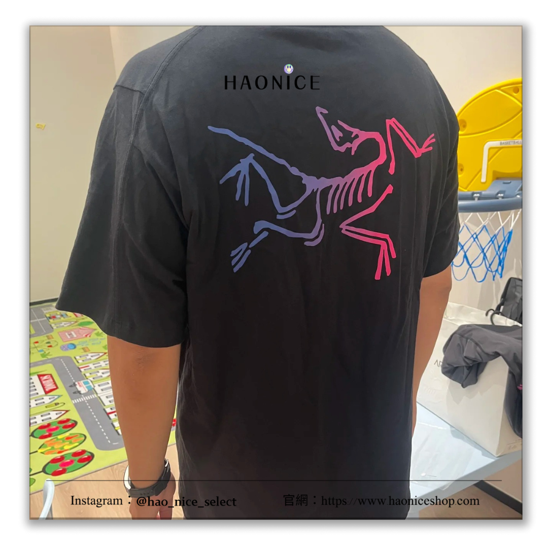 【HAO NICE 】加拿大🇨🇦品牌 上海經銷商ARCTERYX 始祖鳥 25SS 春夏新款 前後經典漸變LOGO 素色百搭短T🔥