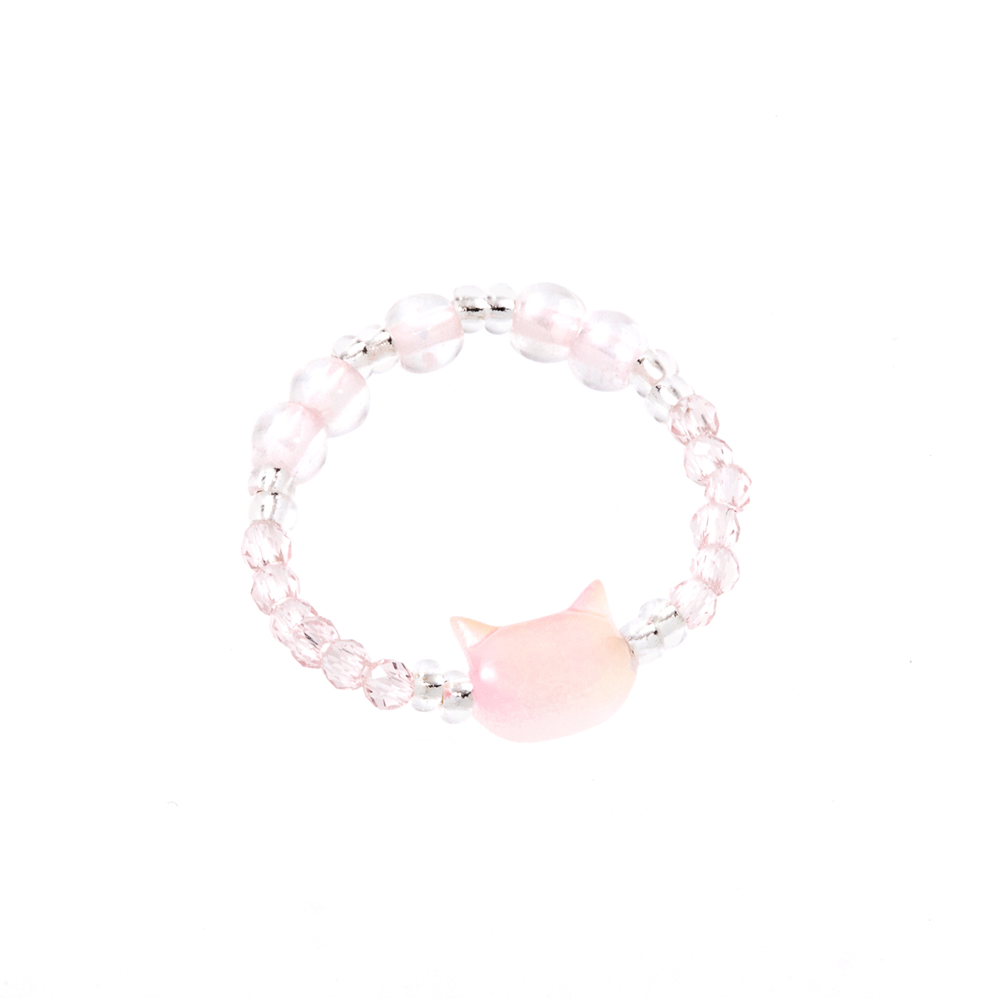 韓國,貓咪,串珠,戒指,平價飾品