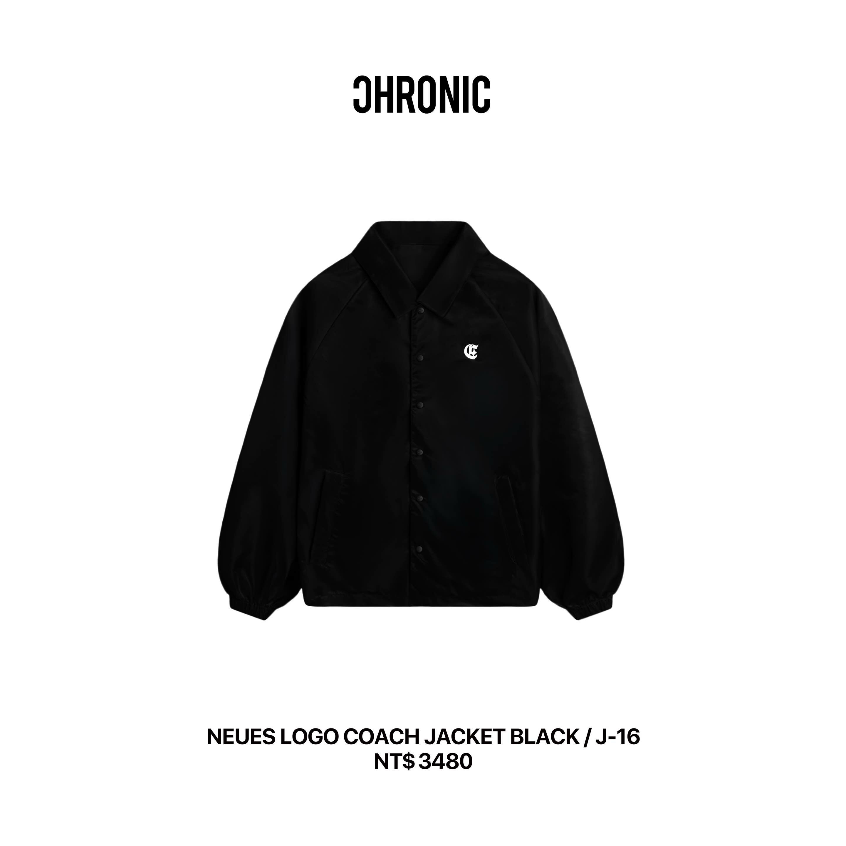 NEUES LOGO COACH JACKET BLACK / J-16