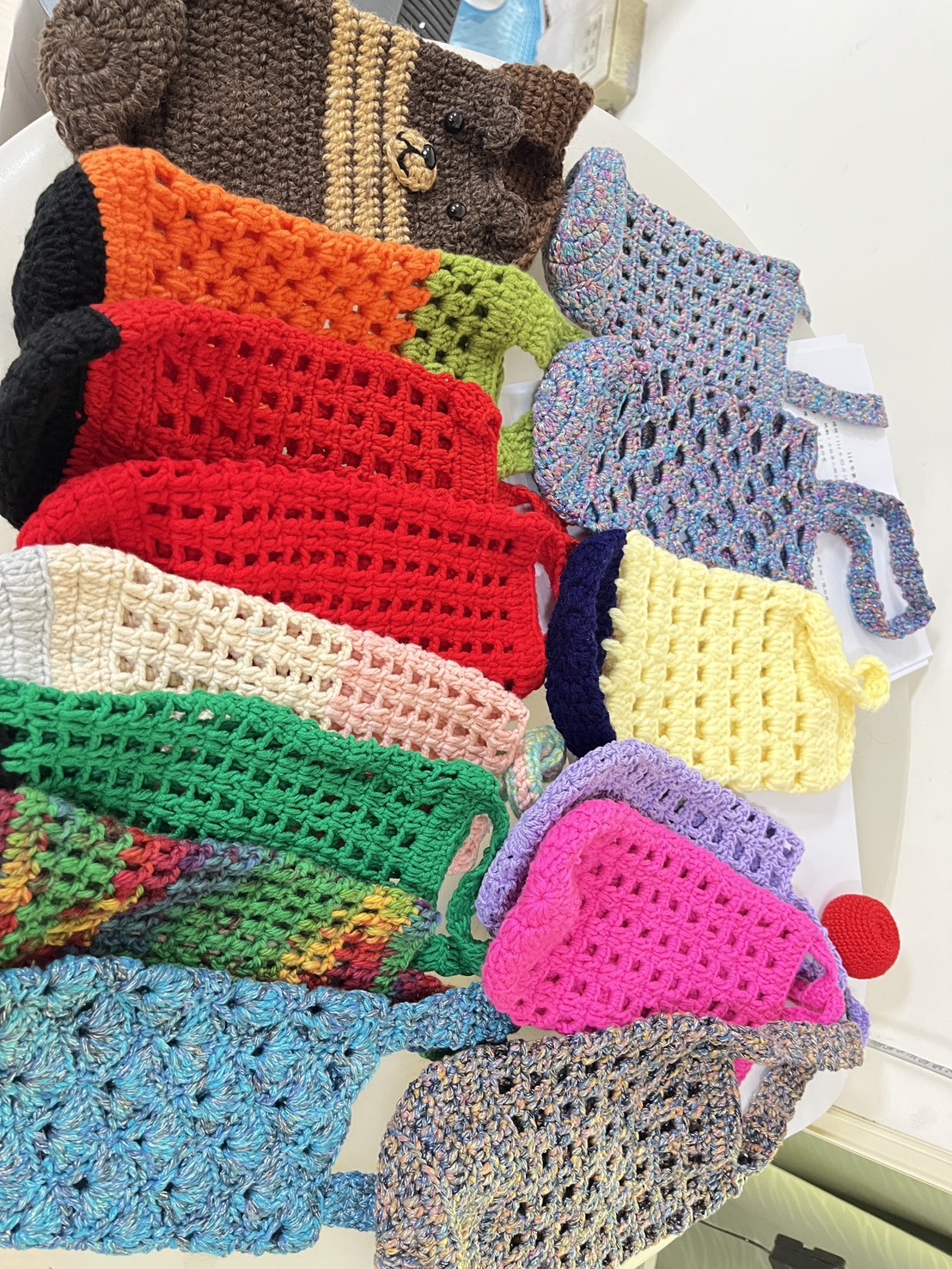 苗栗院｜手工編織水壺提袋