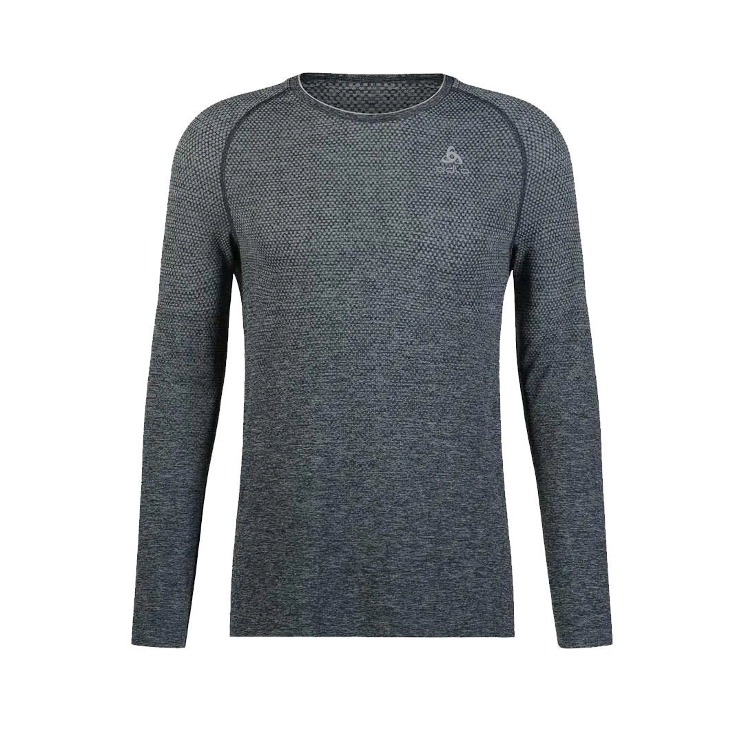 ODLO 瑞士 SEAMLESS 無縫編織長袖T-SHIRT 男款 (灰麻花色) 10OD313932