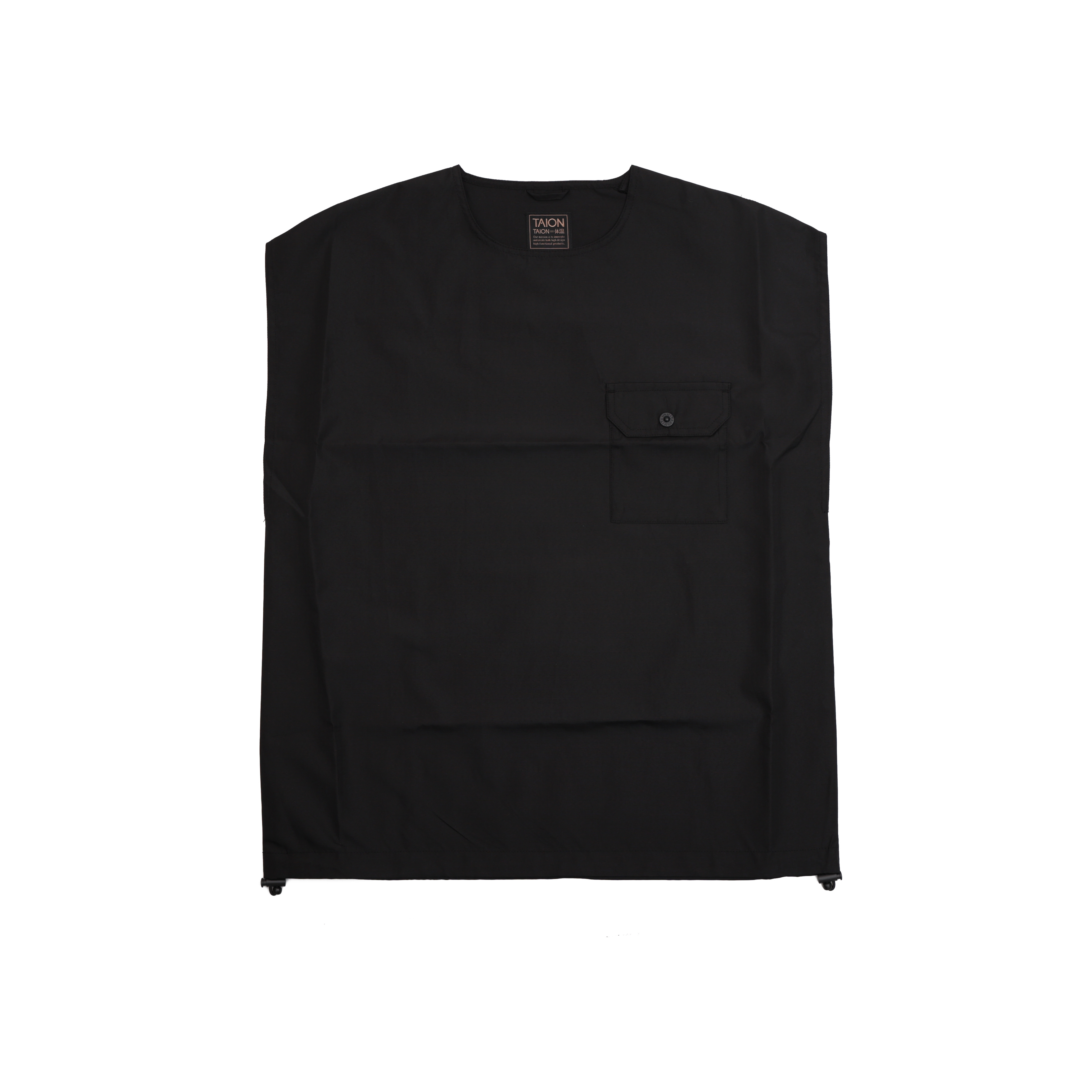 TAION NON DOWN MILITARY NO SLEEVE TAION-CS01NDML-1 BLACK MR5