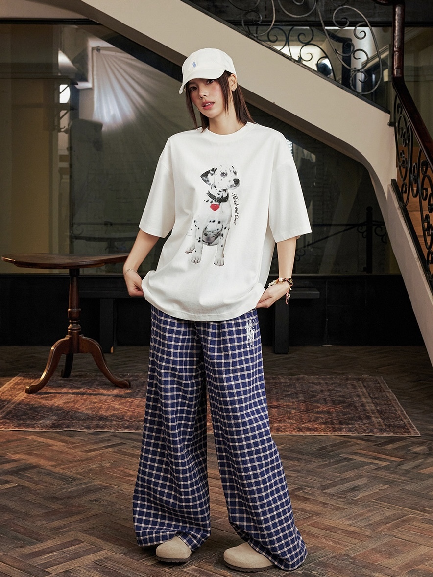 harsh and cruel 2025SS 狗狗圖案 寬鬆短袖