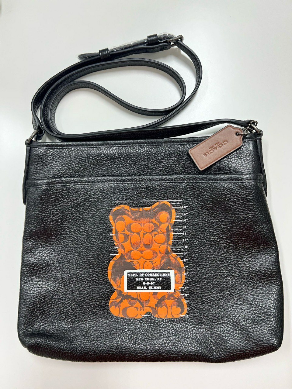 [S] COACH BLACK MULTI F76655 FILE CROSSBODY WITH VANDAL GUMMY, 193971253800 (SCO1144)