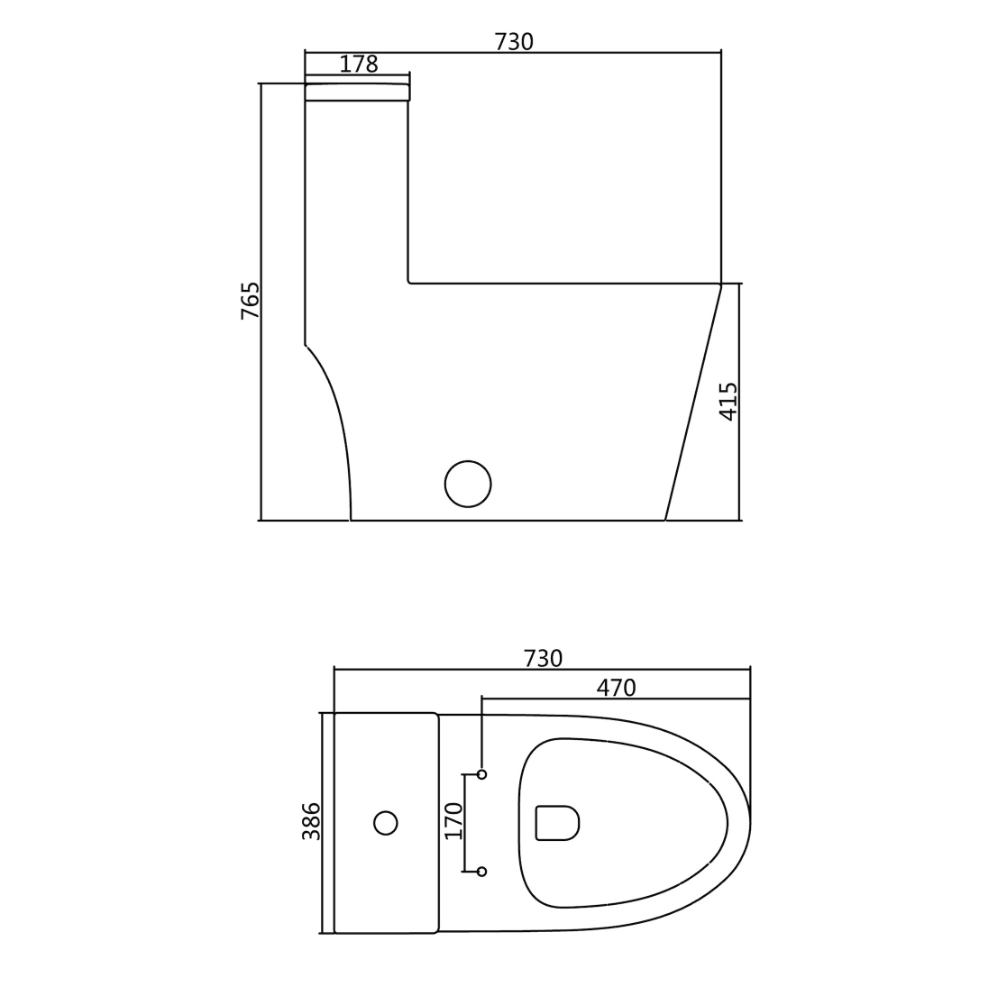 H&H SV2-30  3L單體馬桶