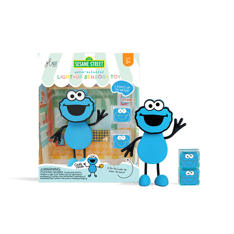 GLO PALS 炫光小夥伴(附2顆小冰塊)-芝麻街Cookie Monster