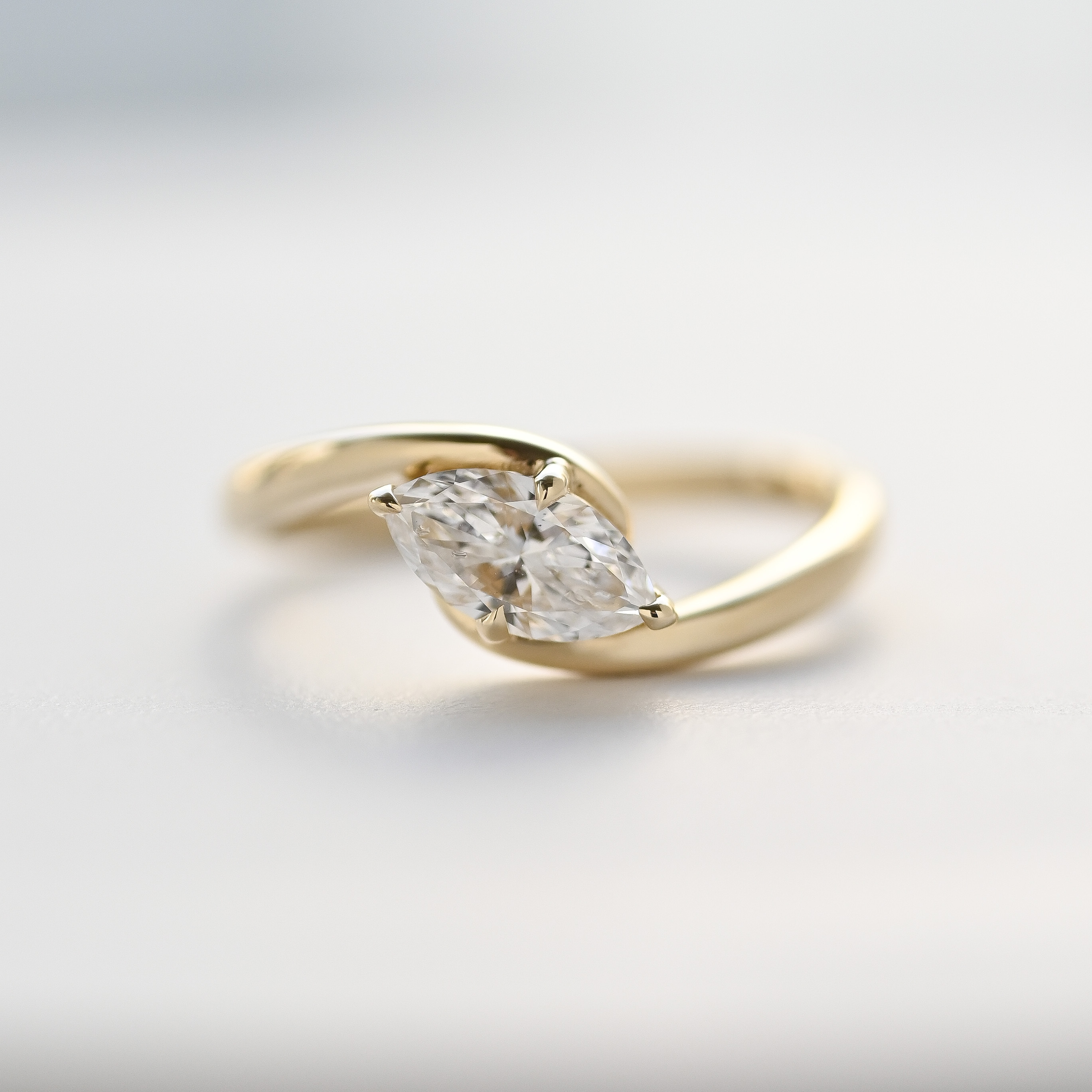 18K Ola Marquise Diamond Ring