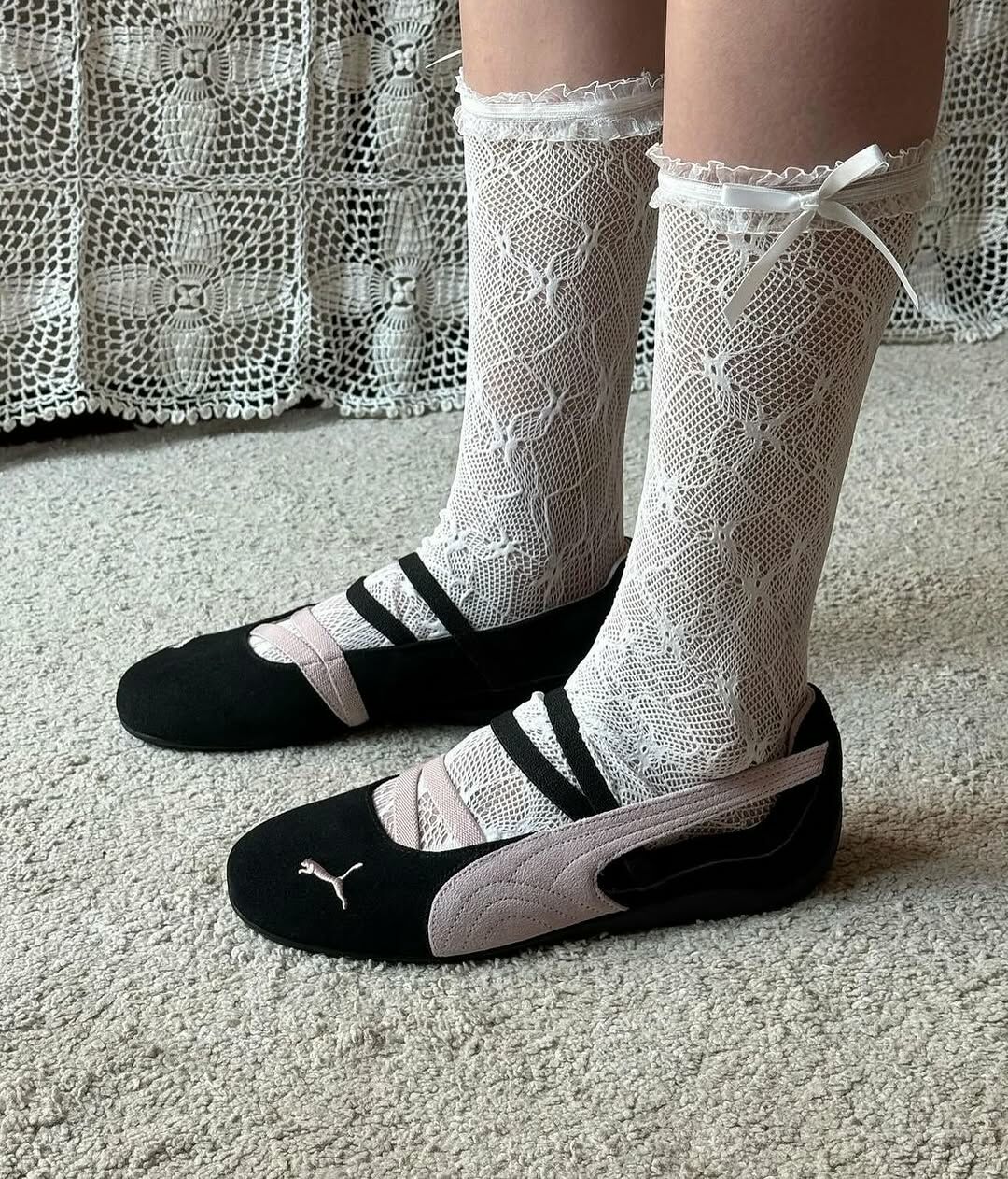 PUMA SPEEDCAT BALLET 賽車鞋 芭蕾舞鞋 涼鞋 黑粉 柔粉 女鞋 401287-02 / 預購