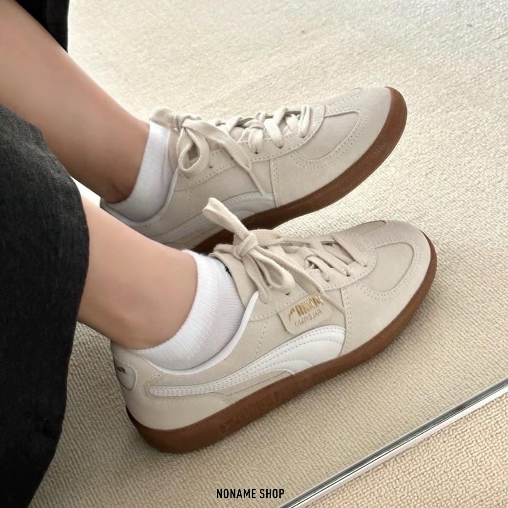 PUMA PALERMO 麂皮 金標 復古 休閒鞋 米白燕麥 (男/女款)