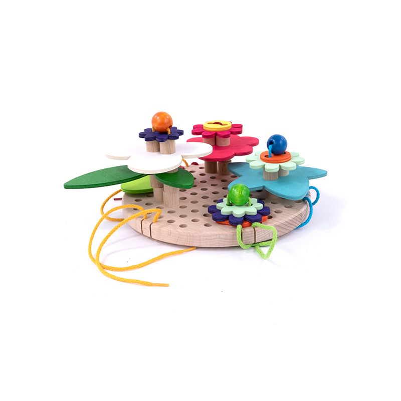BAJO 早教系列-繽紛小花園蒙特梭利穿線板