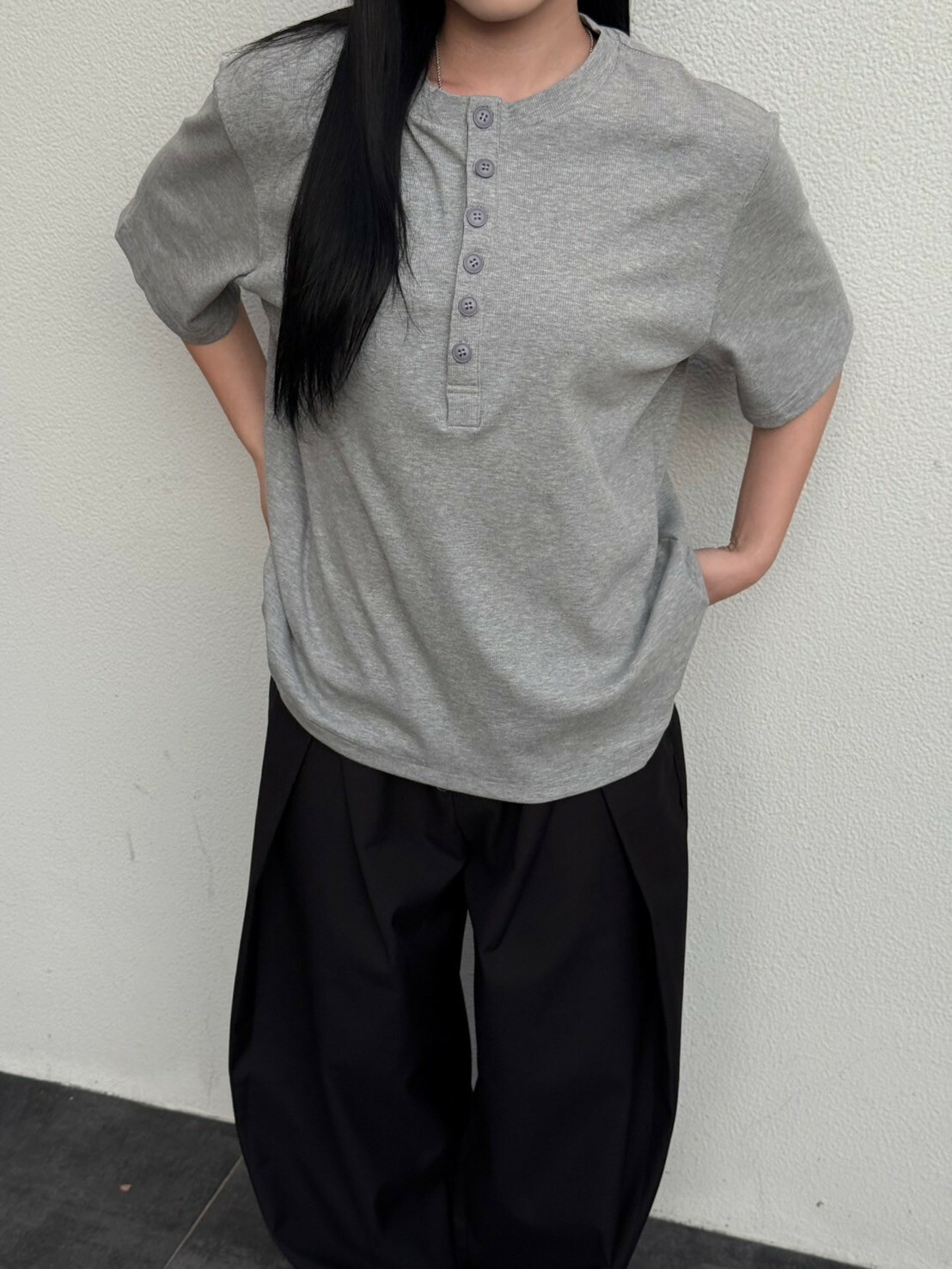 老錢風亨利領短袖