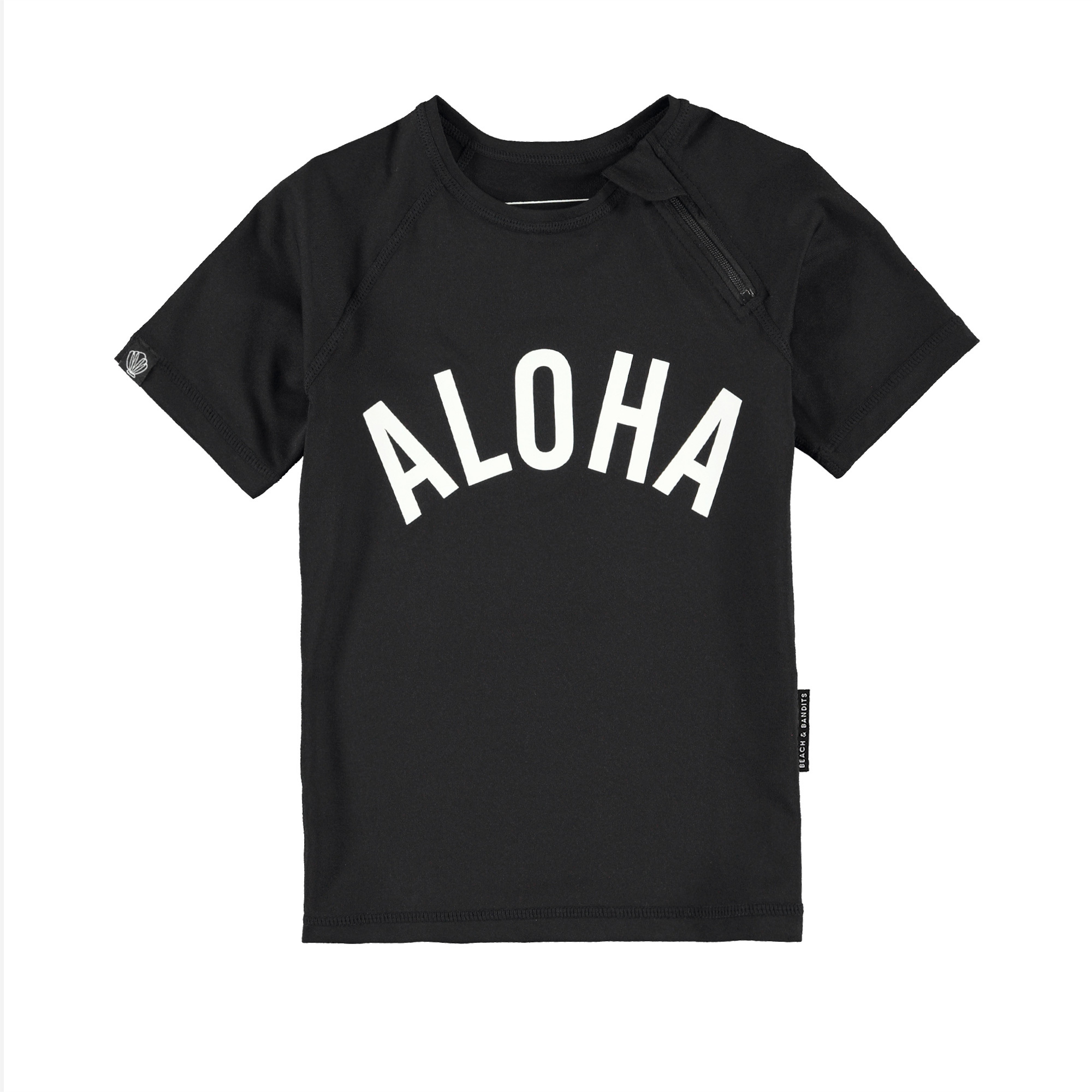 〖 Beach&Bandits 〗黑色字母防曬泳衣