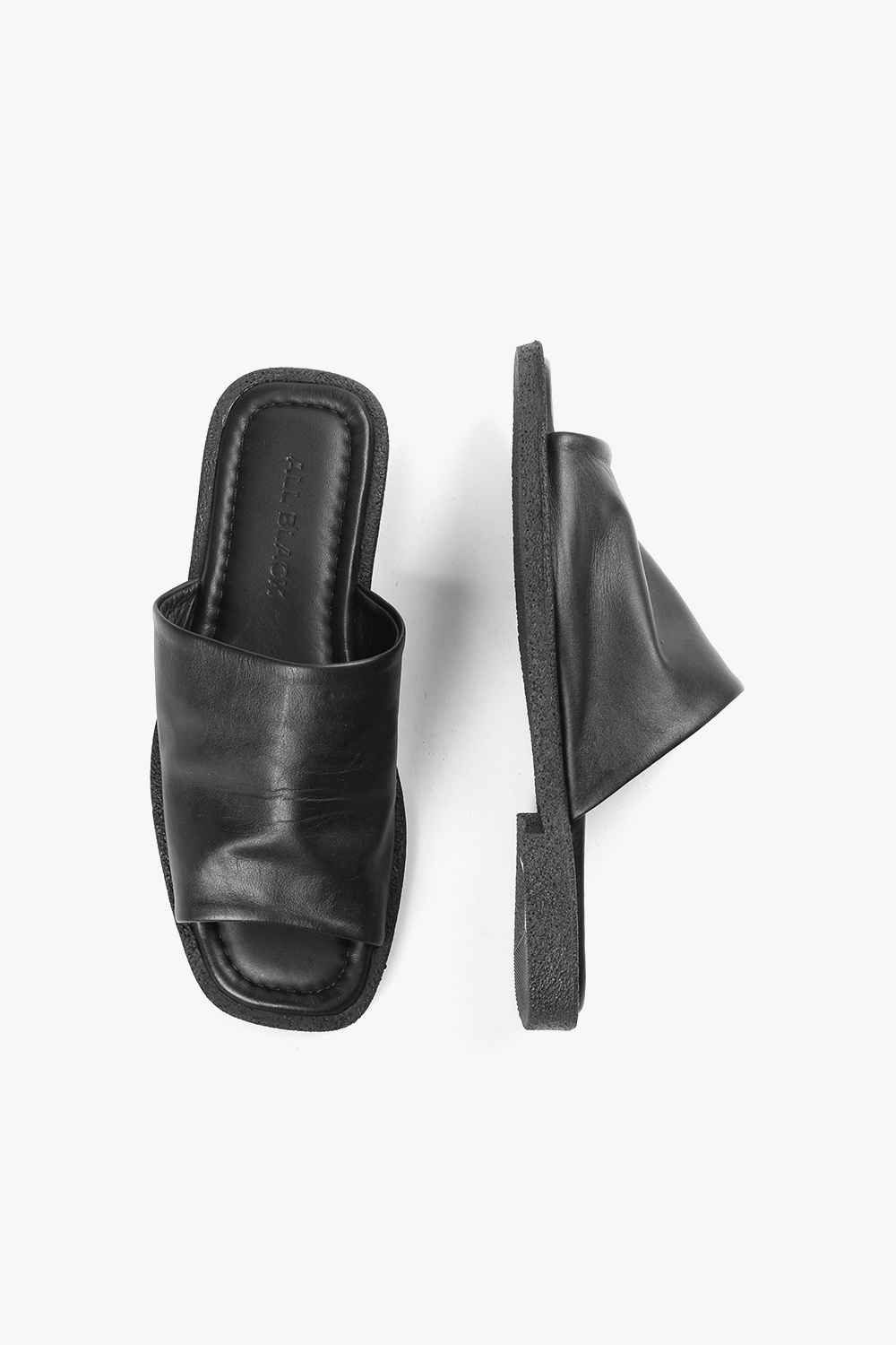 OT Cover Slide 舒適皮料魚口涼拖鞋