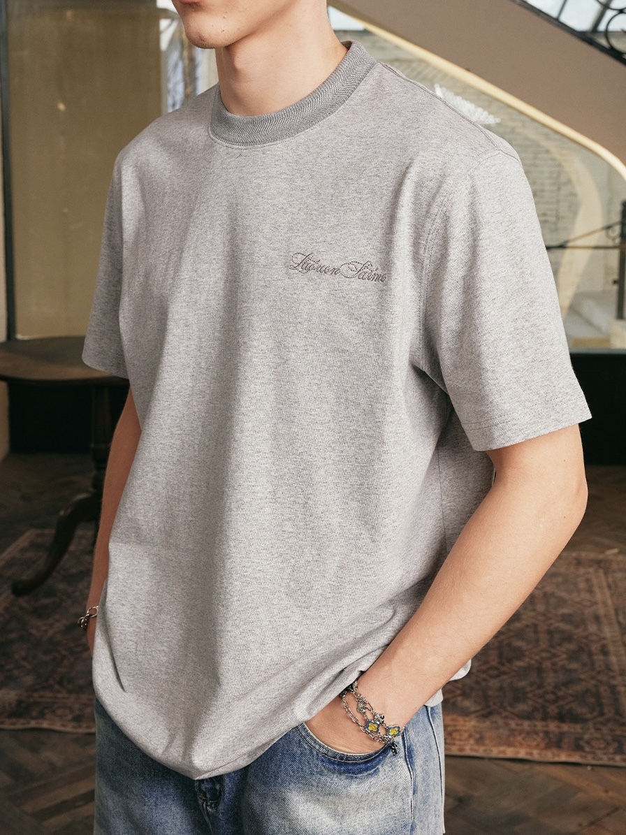 harsh and cruel 2025SS 老錢風 簡約刺繡字體 短袖