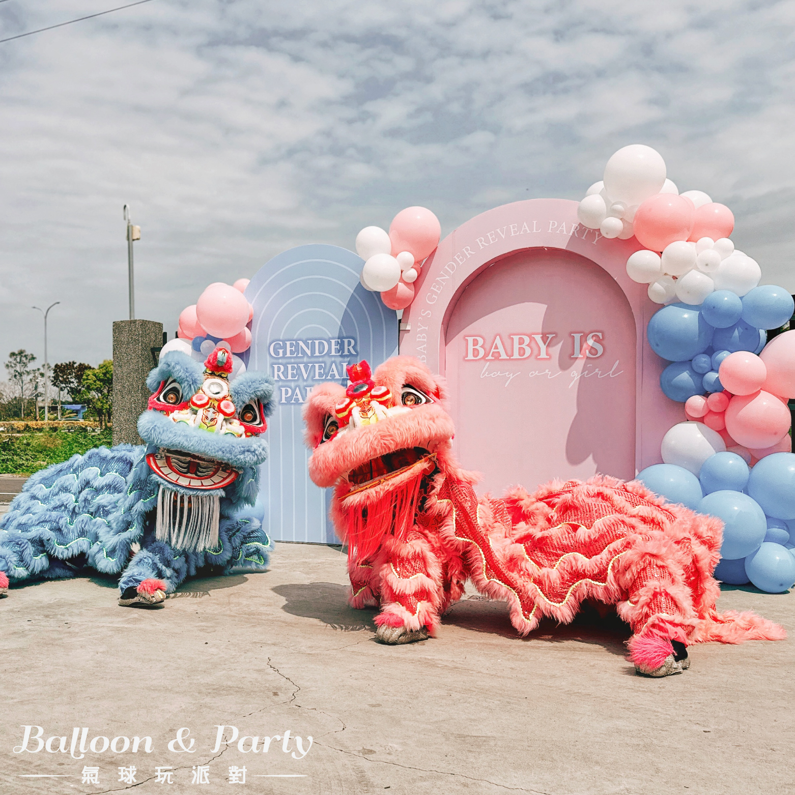 【戶外】性別揭曉．善化茶行．粉藍色系