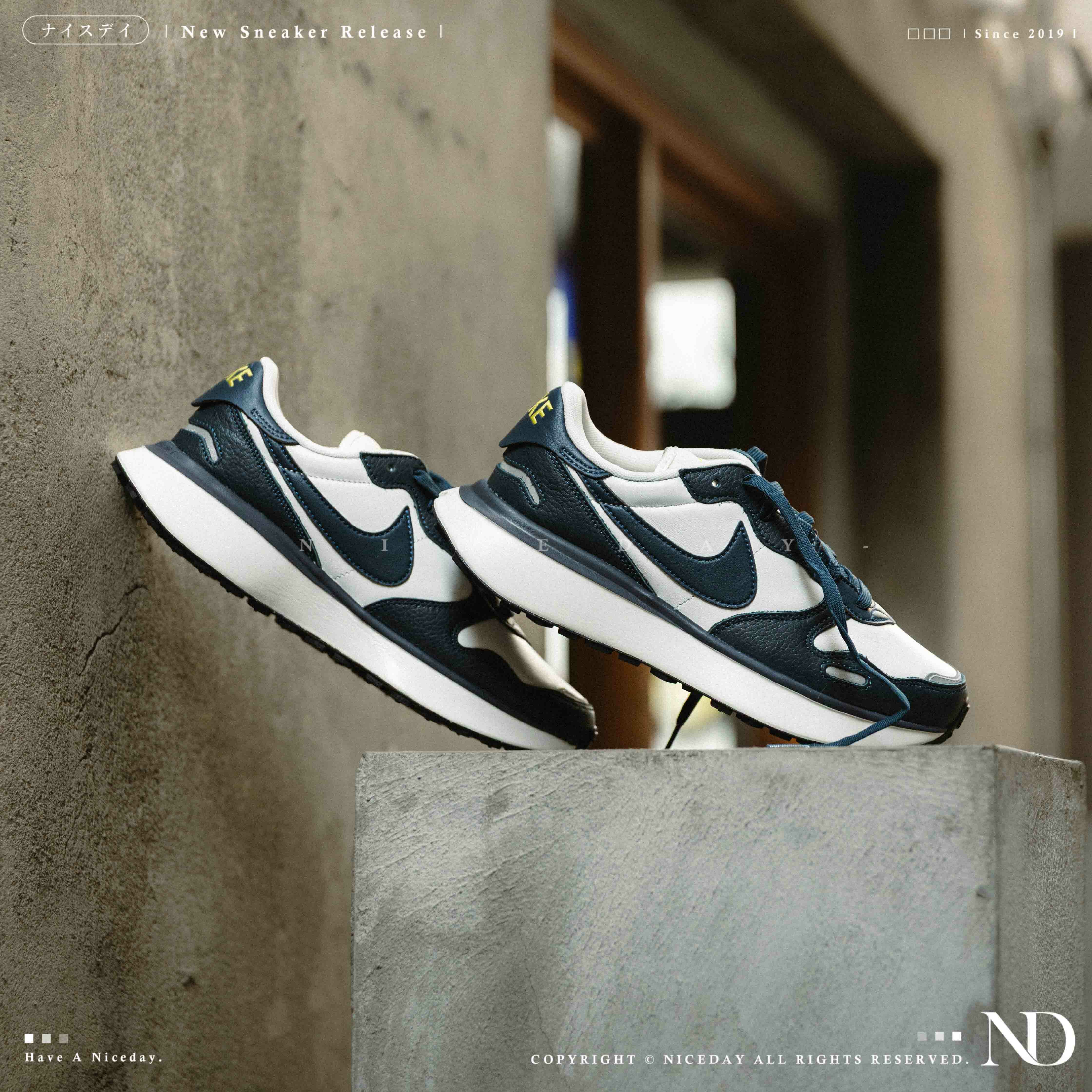 NICEDAY 現貨 Nike Phoenix Waffle LTH 海軍藍 藍白 小sacai 厚底 女鞋 FQ8721-101