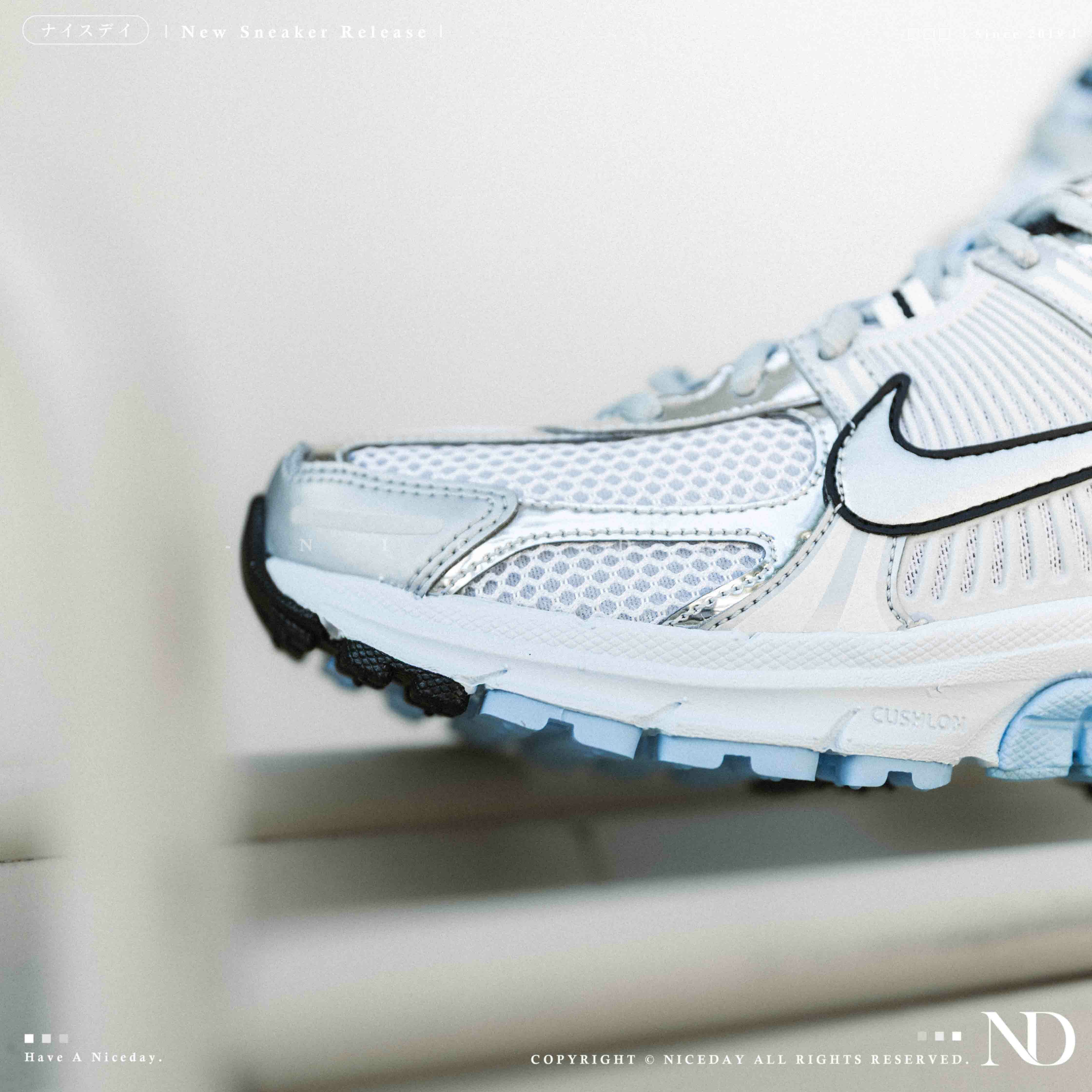 NICEDAY 現貨 Nike Air Zoom Vomero 5 銀灰 藍灰 藍 女鞋 HF1877-100
