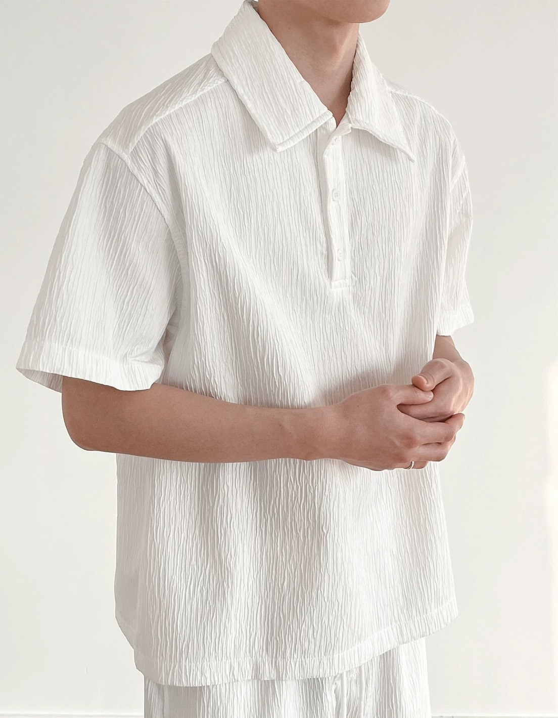 冰絲肌理感POLO套裝