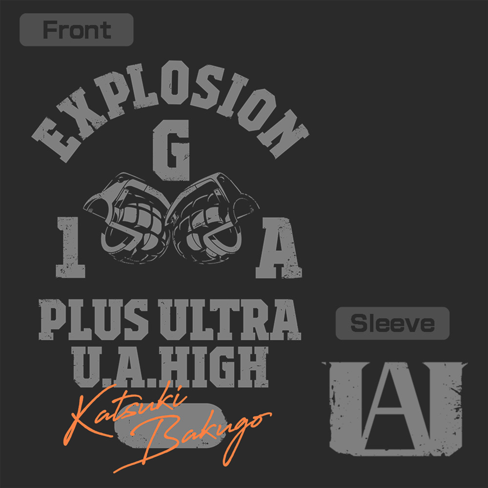 Cospa 0331 爆豪勝己 カレッジ Tシャツ [TVアニメ『僕のヒーローアカデミア』] SUMI