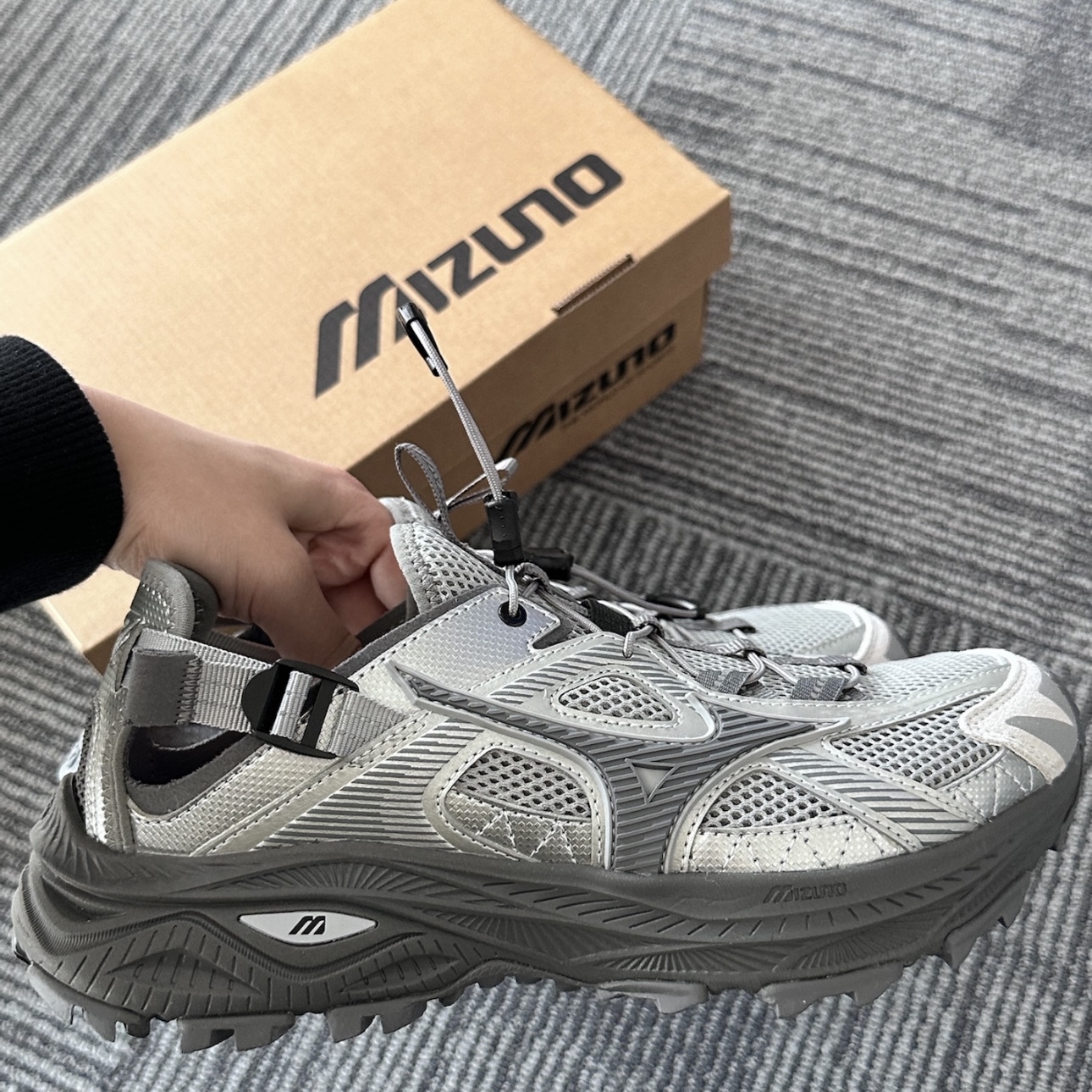 MIZUNO RACER TRAIL SE 石炭灰 溯溪鞋 防滑 戶外運動 美津濃 D1GH241906