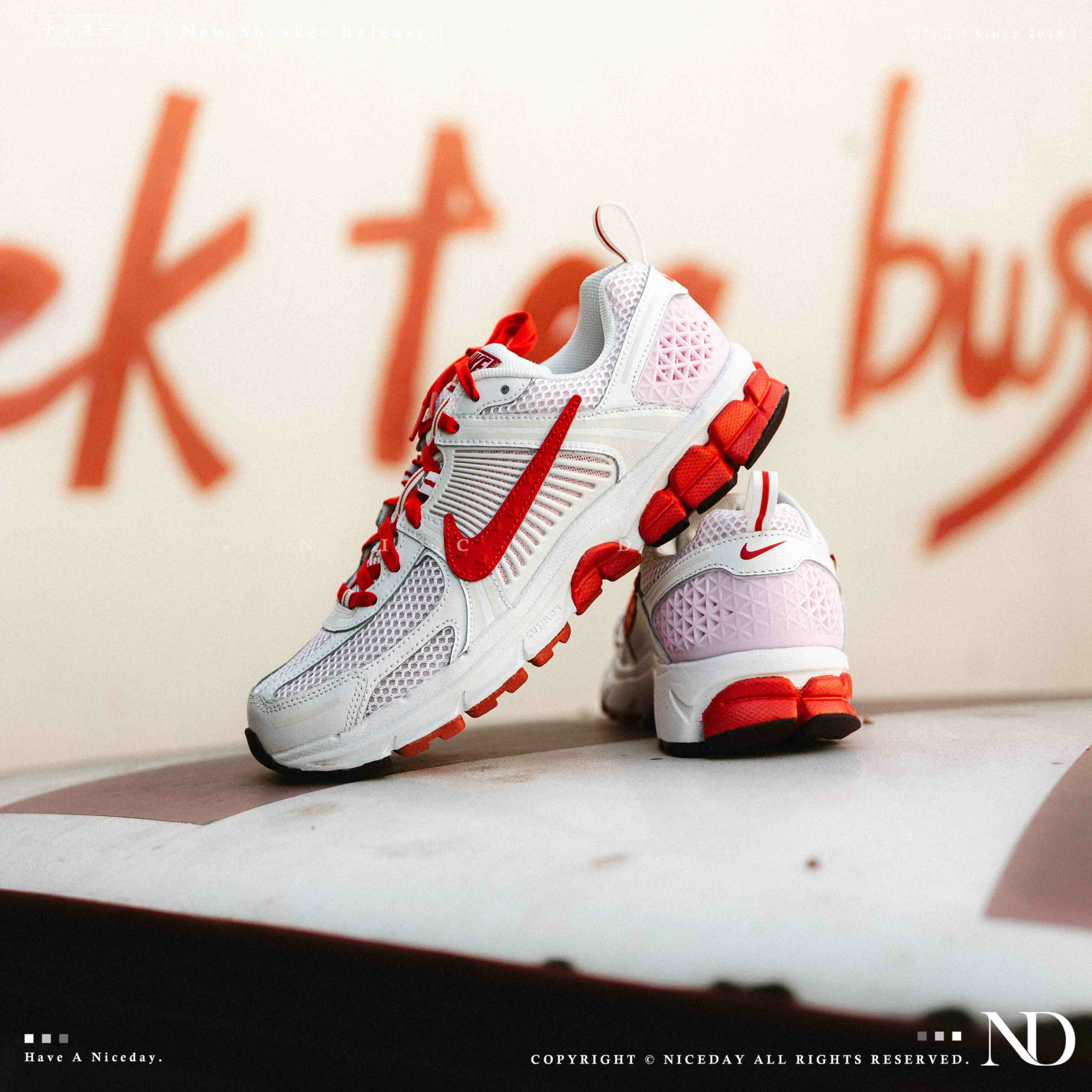 NICEDAY 現貨 Nike Air Zoom Vomero 5 Valentine 情人節 白紅 復古 大童 女鞋 HV5171-121