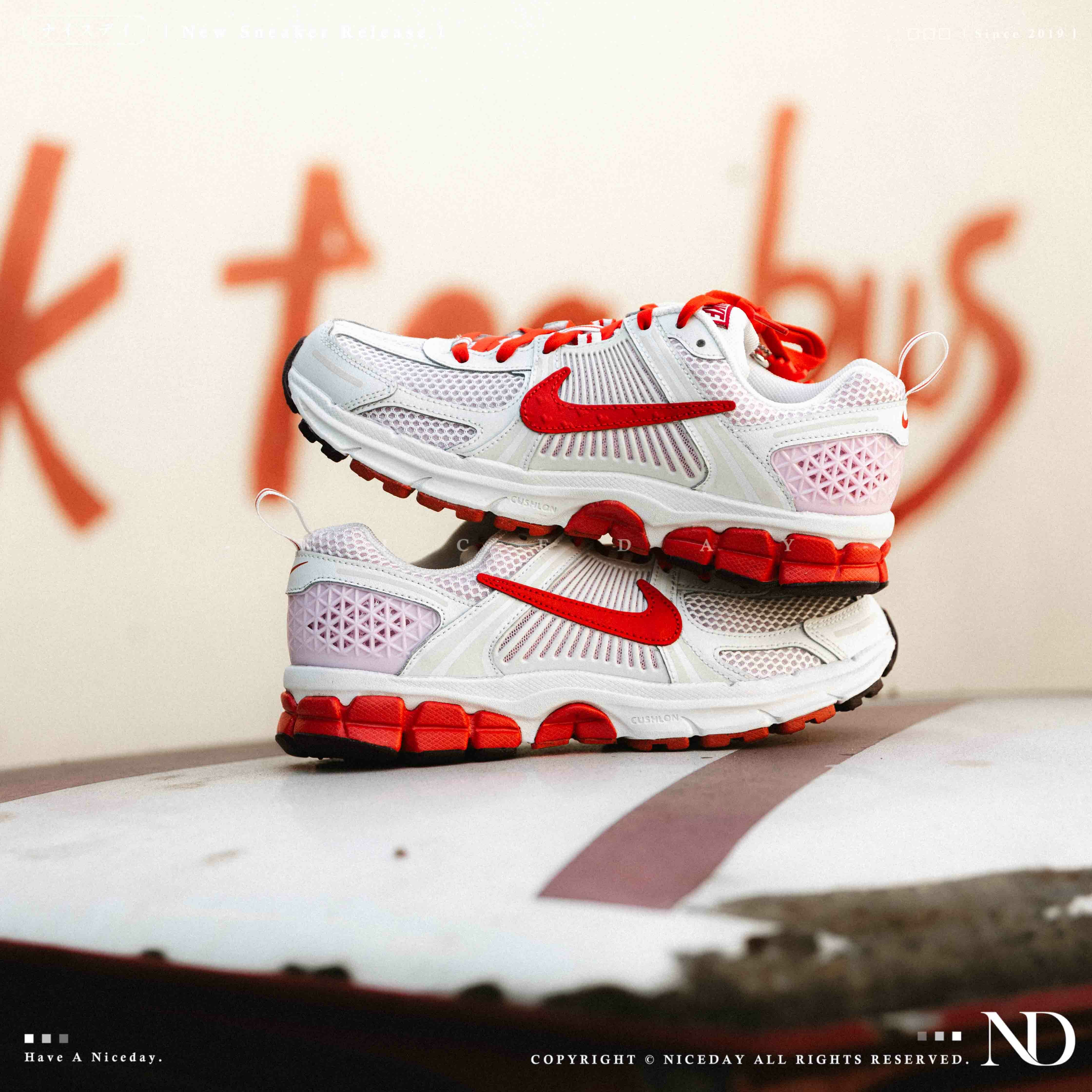 NICEDAY 現貨 Nike Air Zoom Vomero 5 Valentine 情人節 白紅 復古 大童 女鞋 HV5171-121