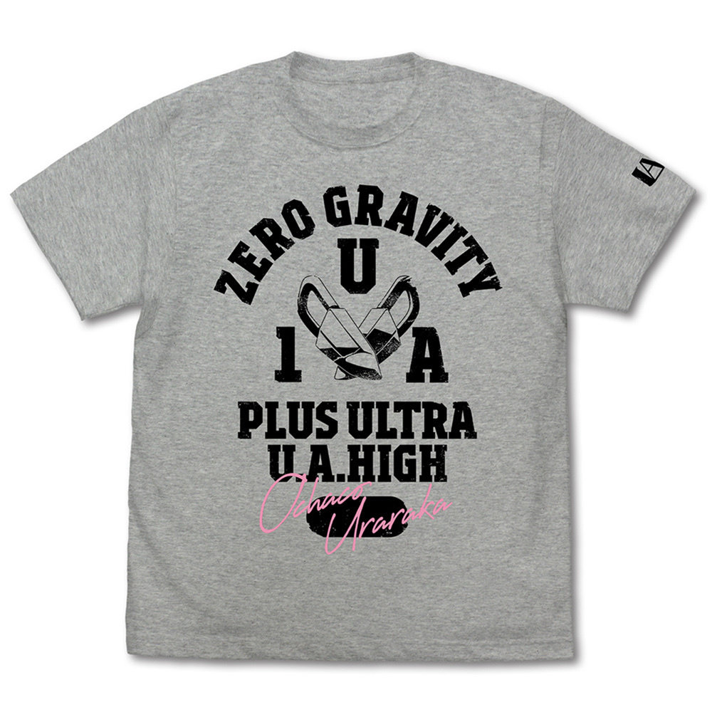 Cospa 0331 麗日お茶子 カレッジ Tシャツ [TVアニメ『僕のヒーローアカデミア』] MIX GRAY