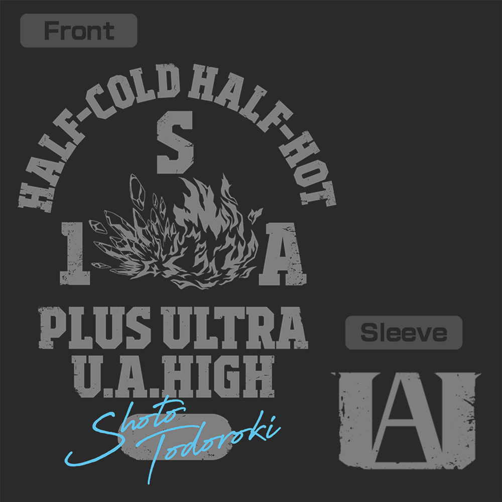 Cospa 0331 轟焦凍 カレッジ Tシャツ [TVアニメ『僕のヒーローアカデミア』] SUMI