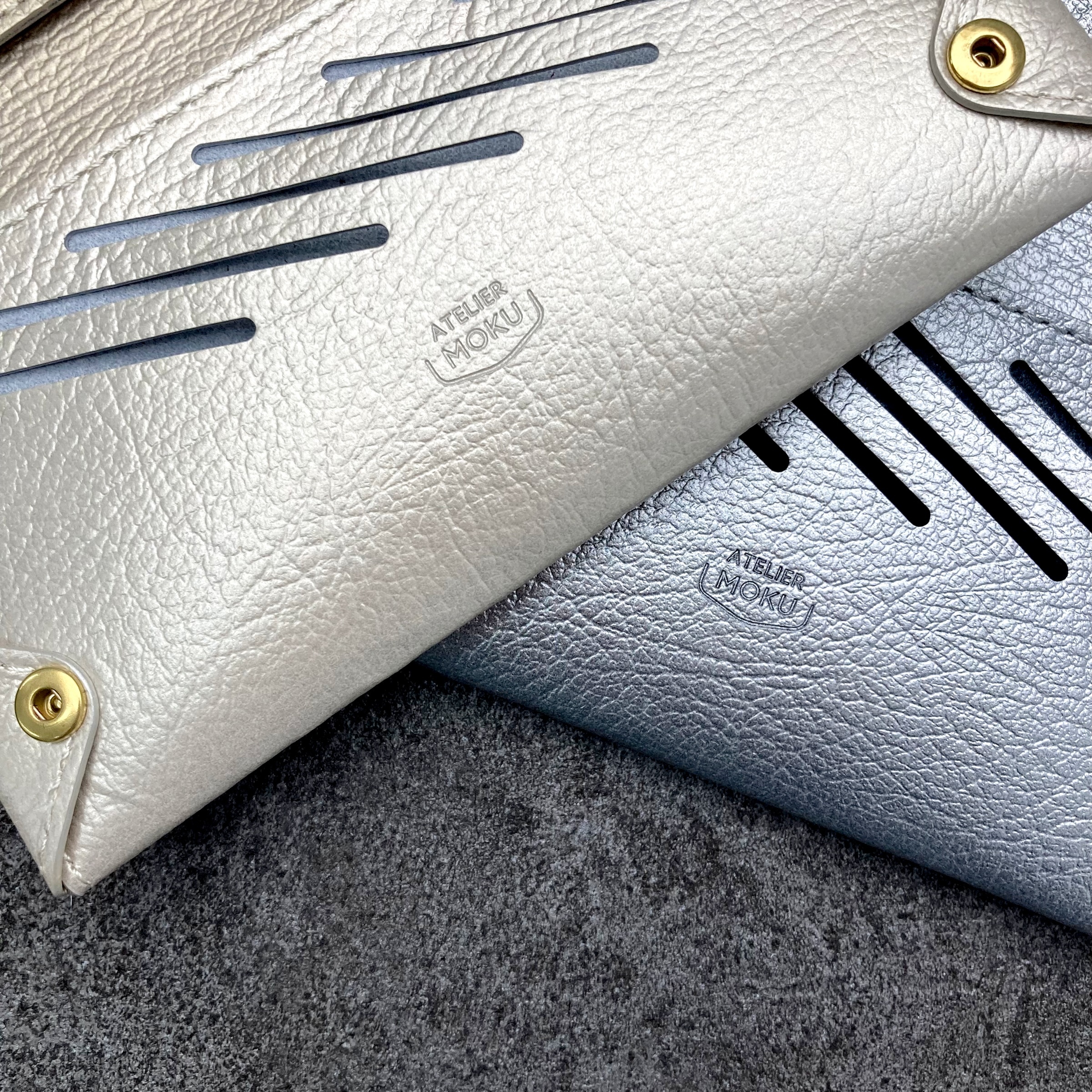 [ATELIER MOKU] 小而薄的長皮夾 | UNO ver.2 Plus Metallic Shrink