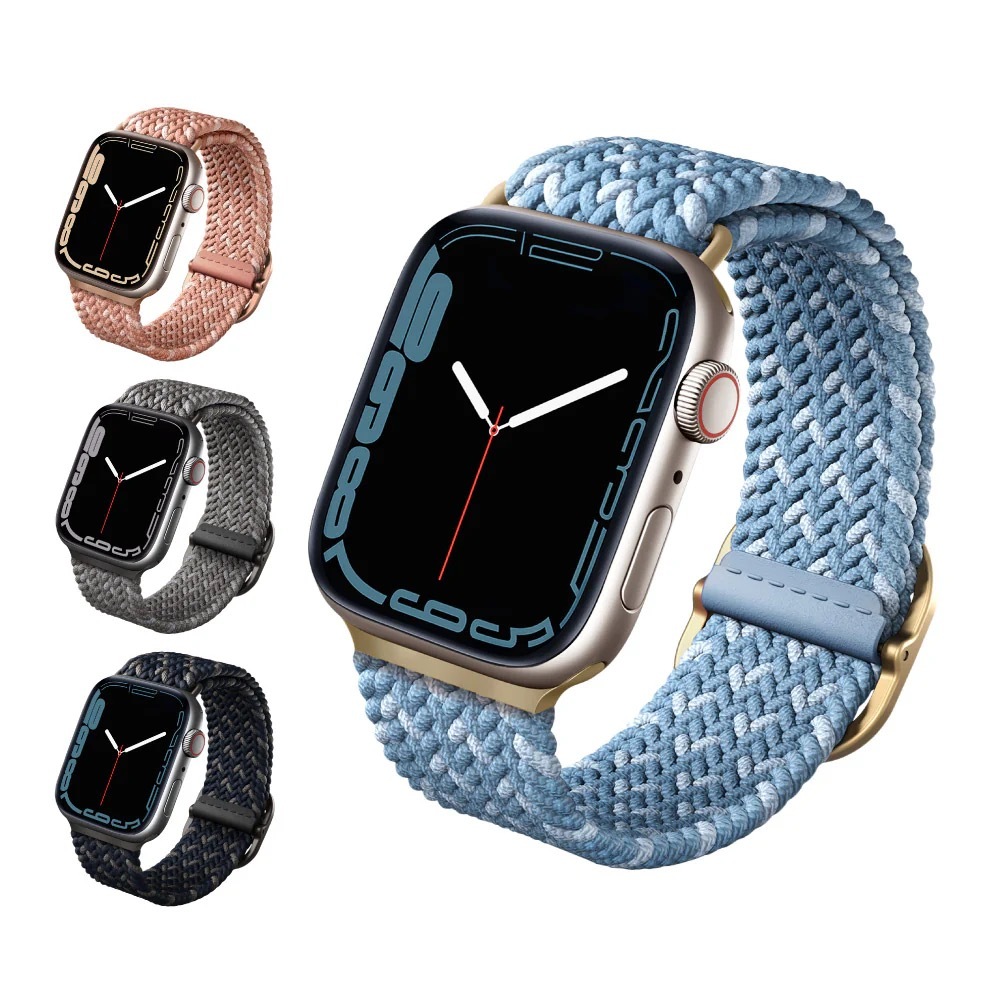 UNIQ｜Aspen DE Apple Watch 雙色防潑水高彈力編織單圈錶帶 42/41/40mm