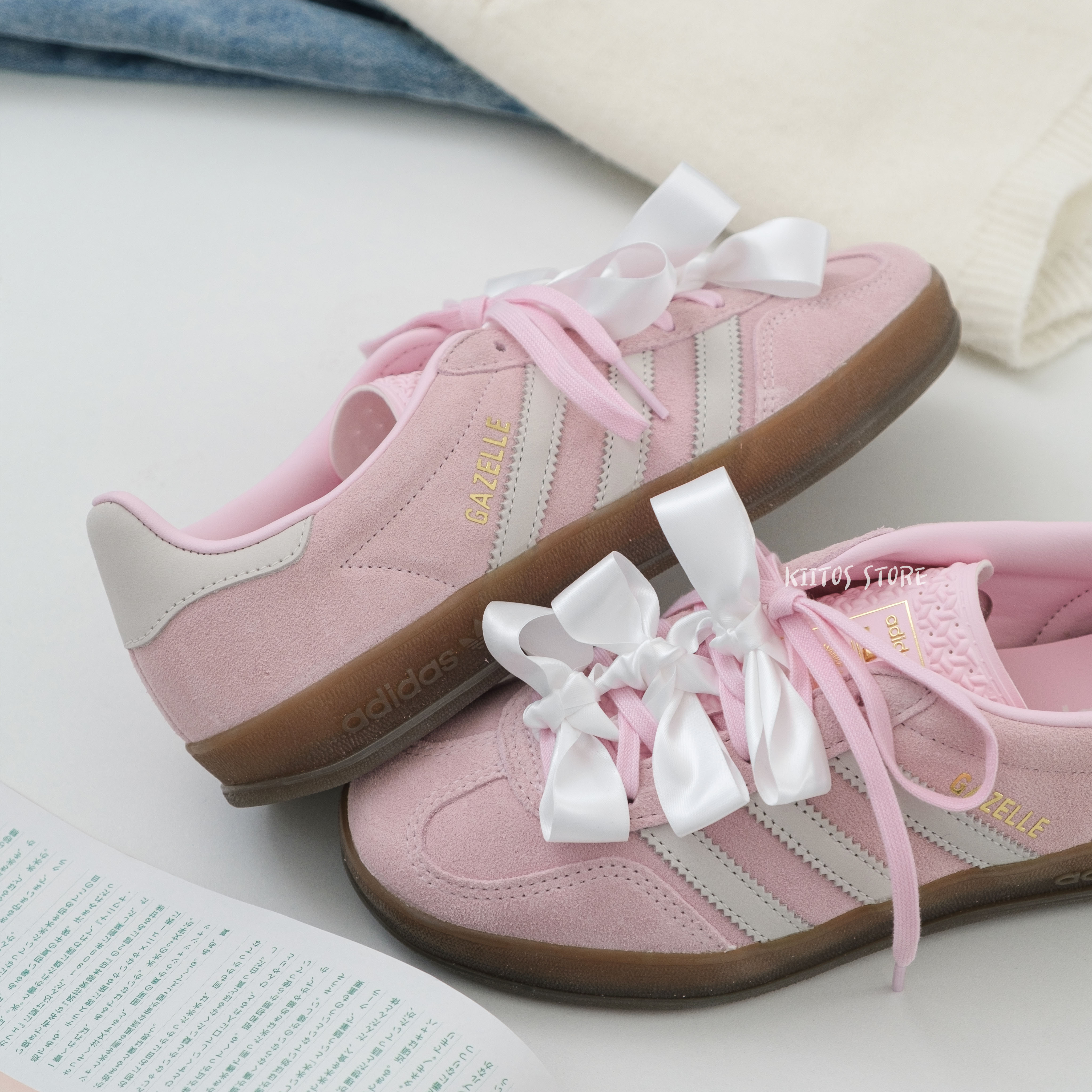 Adidas  Gazelle Indoor  粉色 女鞋 JI2716