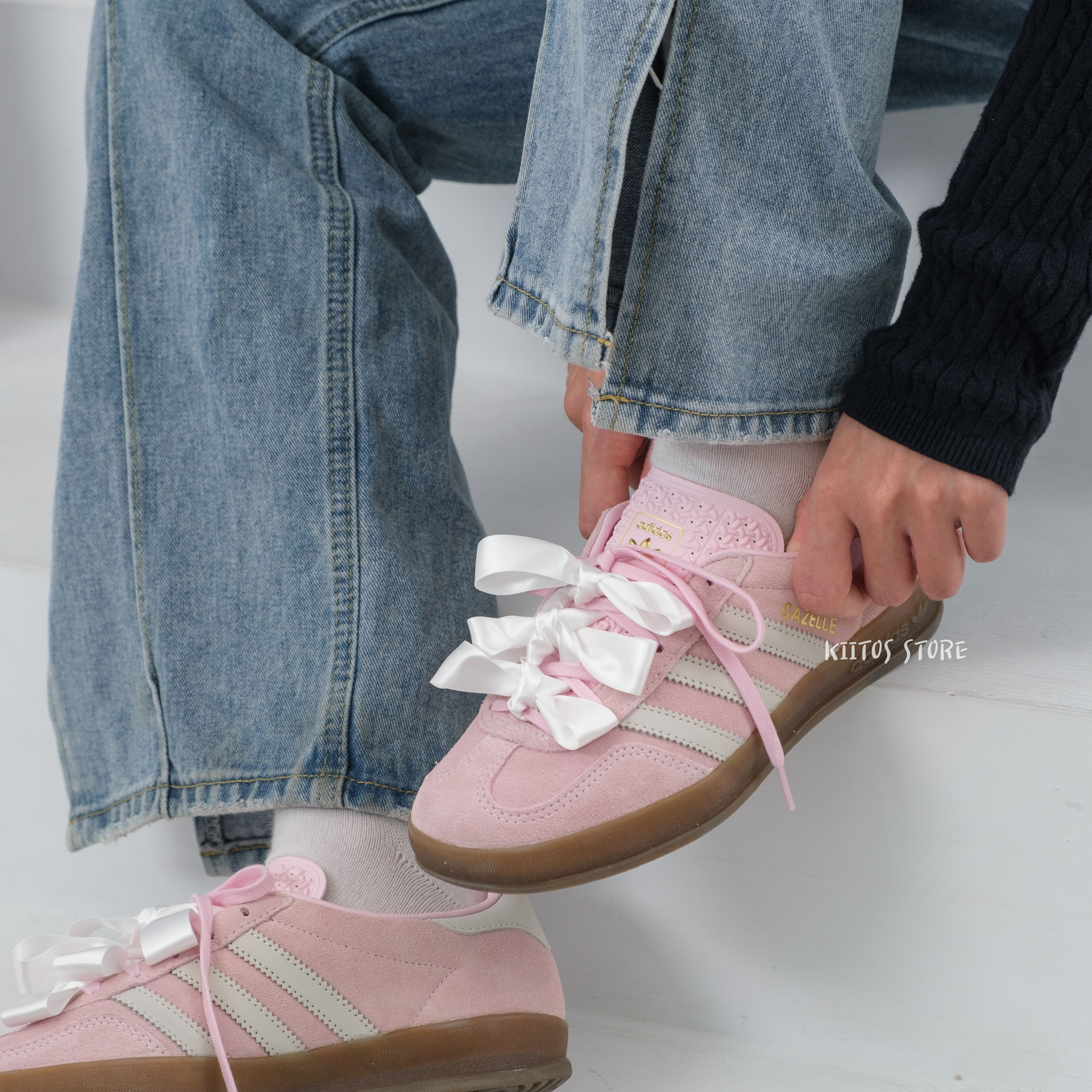 Adidas  Gazelle Indoor  粉色 女鞋 JI2716