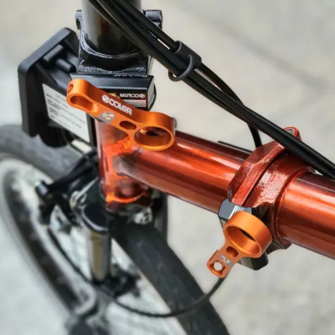 【COLORPLUS】Brompton C扣金屬旋鈕套件 / 橘紅粉色系