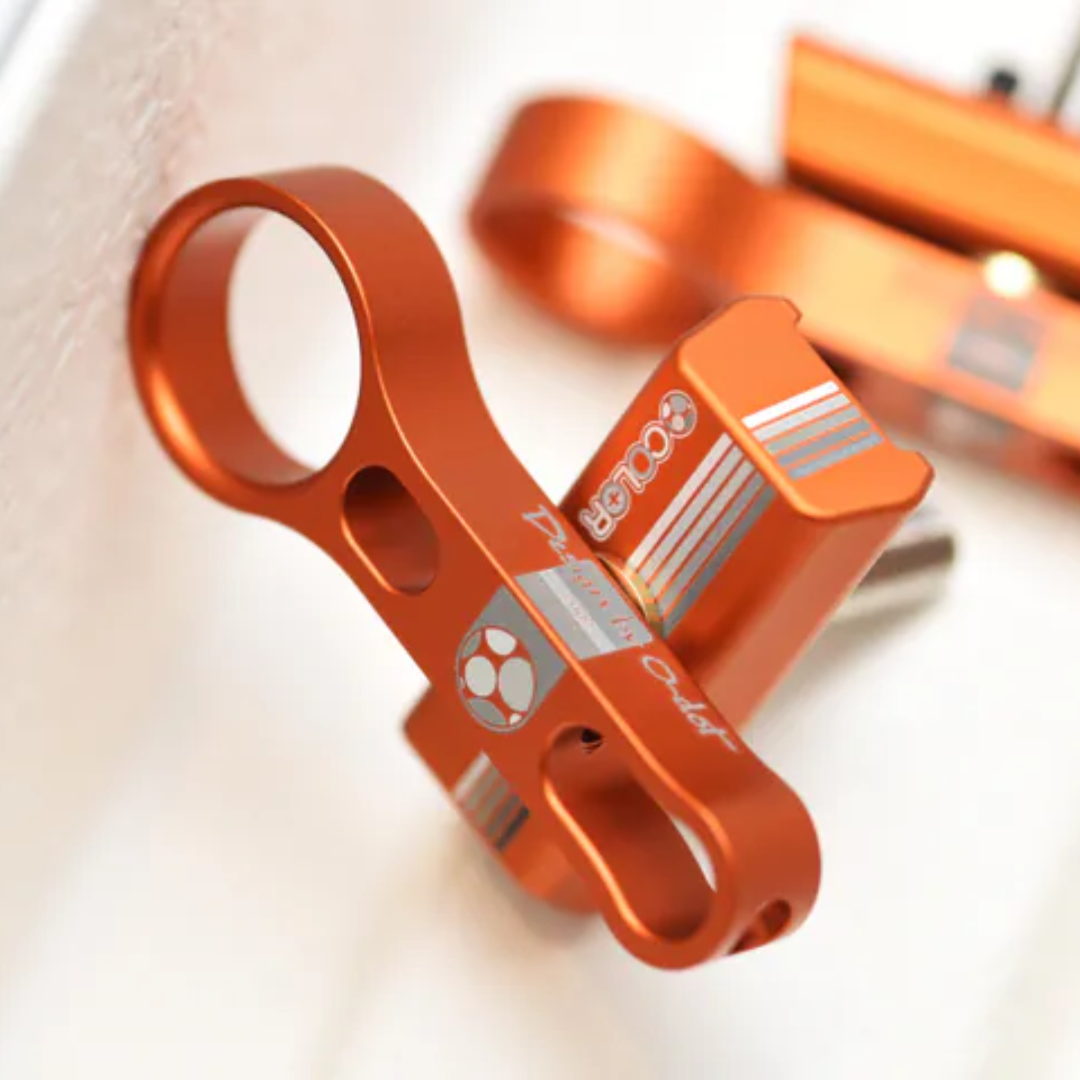 【COLORPLUS】Brompton C扣金屬旋鈕套件 / 橘紅粉色系