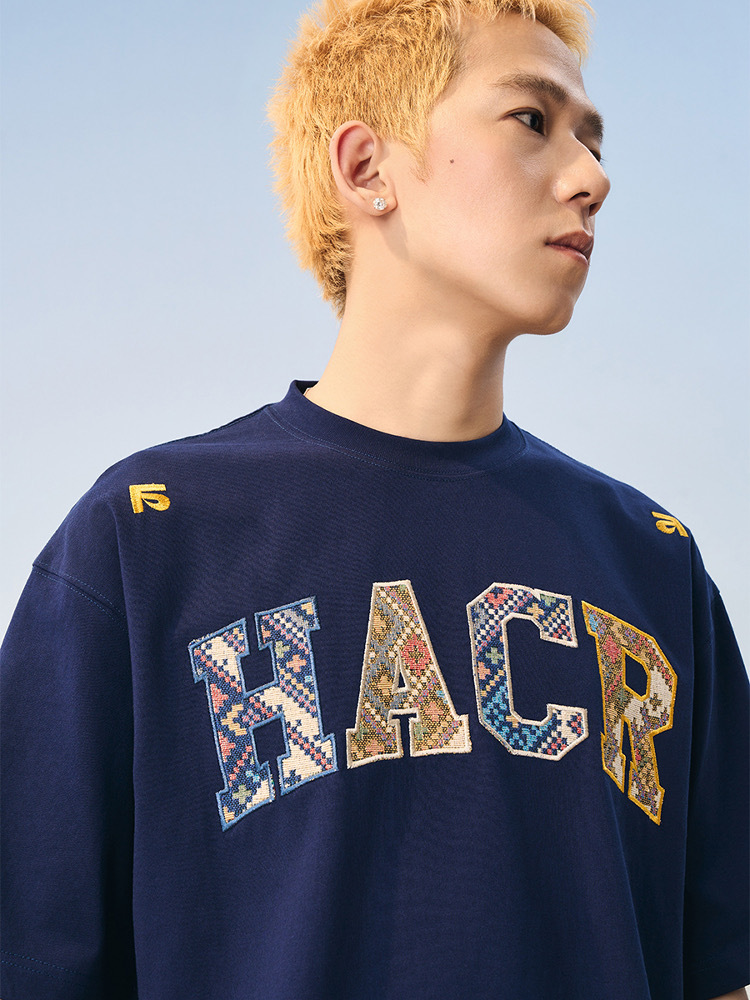 harsh and cruel 2025SS 涼感防曬 民族風貼布 寬鬆短袖