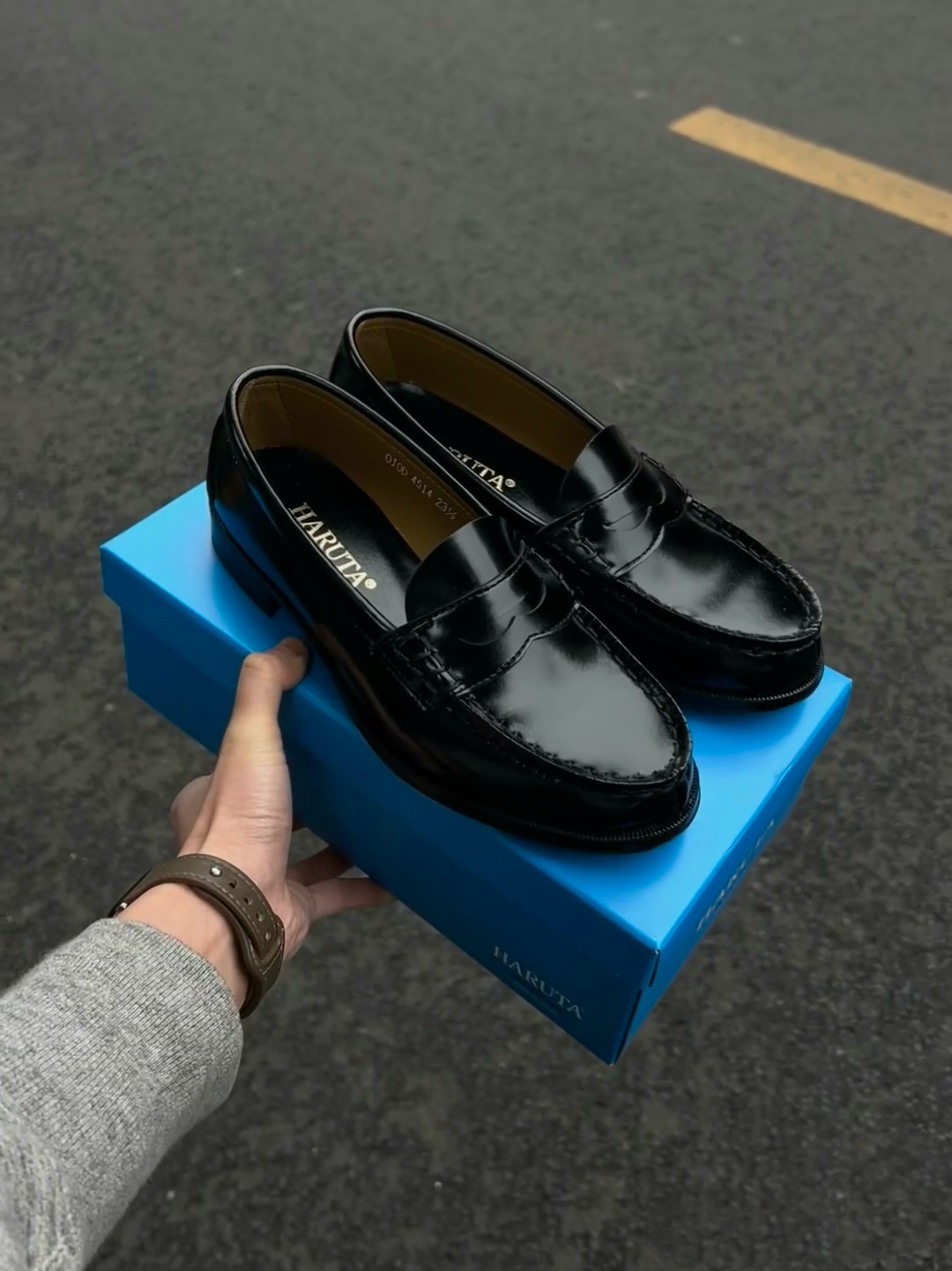 【代購】HARUTA Loafer 經典樂福皮鞋 黑色 6550